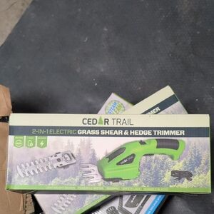 Green Electric Grass Shear & Hedge Trimmer